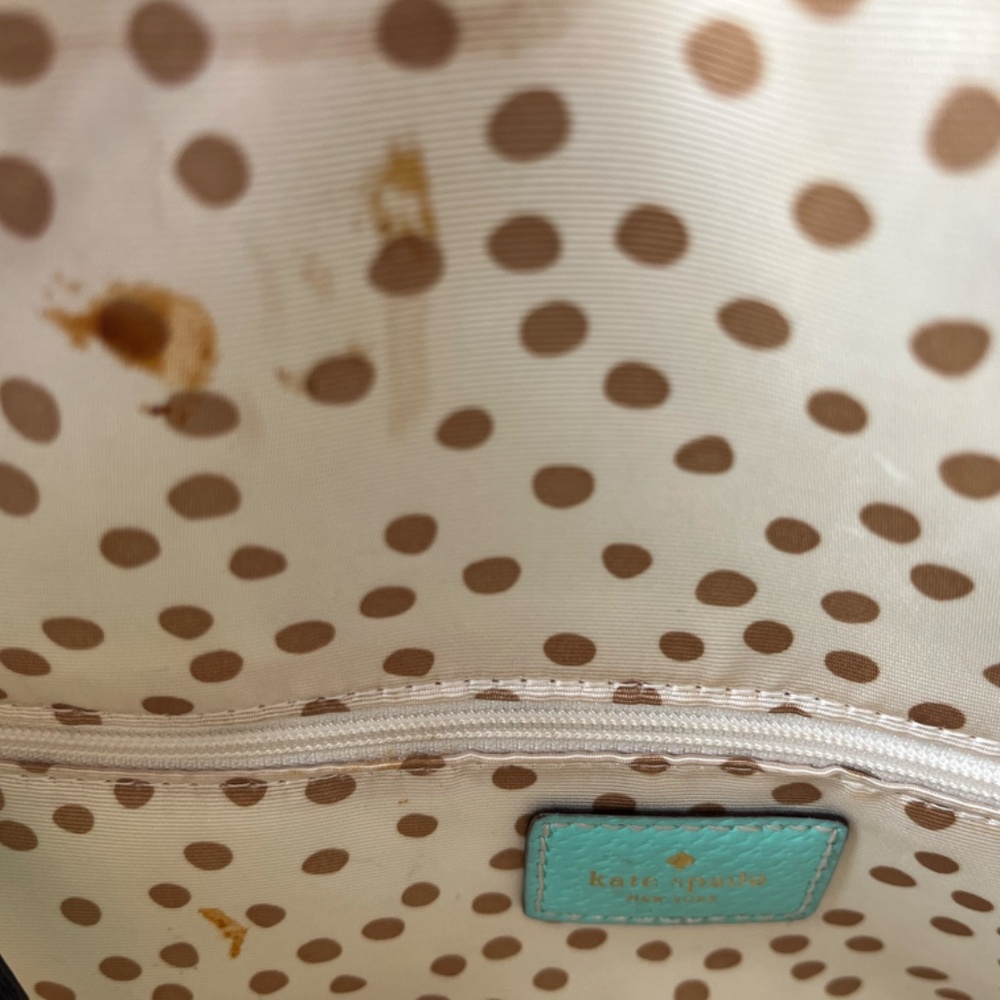 Kate Spade Alessa Wellesley Leather Satchel - Color: Robin's Egg Blue / Teal - Picture 12 of 16